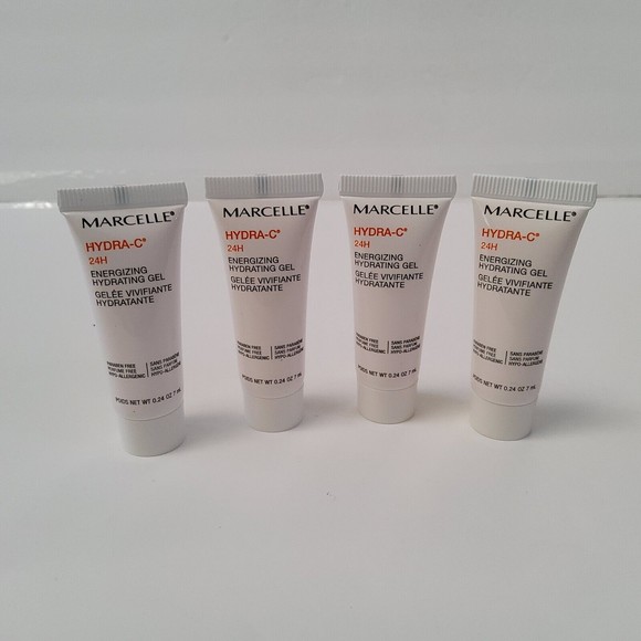 Lot Of 4-Marcelle Hydra-C 24H Energizing Hydrating Gel Sample Size 0.24oz - Picture 1 of 4